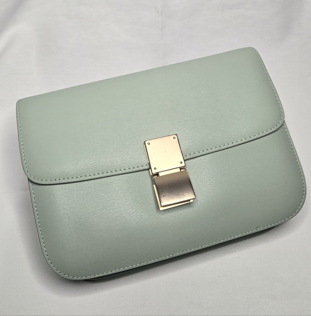 Elegant Mint Green Classic Box Bag